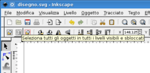 selezione su più livelli per inkscape