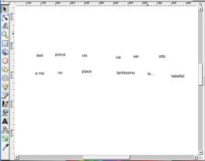 guida tutorial righe e colonne con inkscape